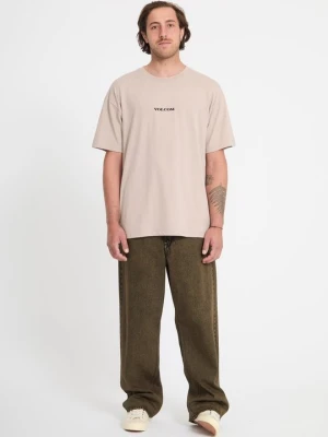 T-shirt basic Volcom ciemnobrązowy