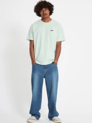 T-shirt basic Volcom turkusowy