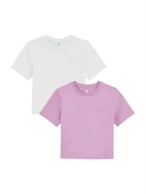 T-shirt basic WE Fashion biały