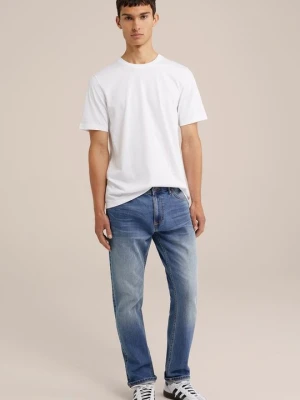 T-shirt basic WE Fashion biały