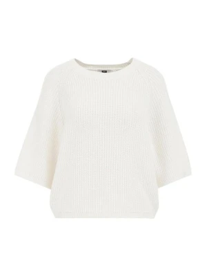 T-shirt basic WE Fashion mleczny