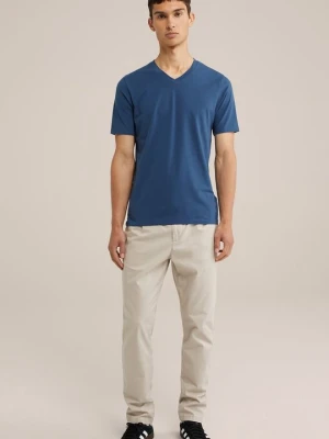 T-shirt basic WE Fashion szafirowy