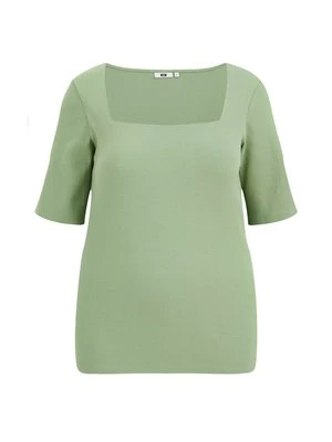 T-shirt basic WE Fashion zielony