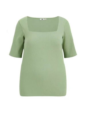 T-shirt basic WE Fashion zielony