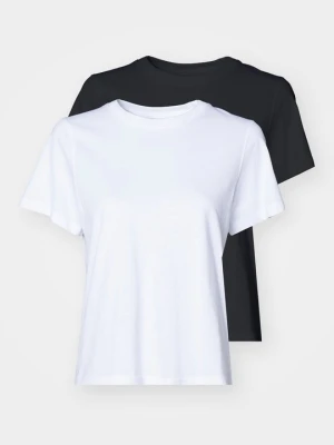 T-shirt basic Weekday czarny