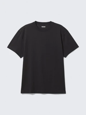 T-shirt basic Weekday czarny