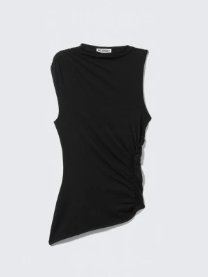 T-shirt basic Weekday czarny