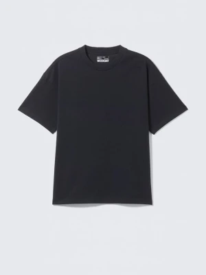 T-shirt basic Weekday granatowy