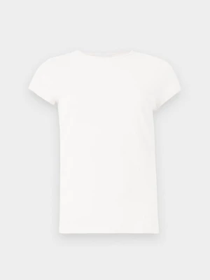 T-shirt basic Weekday mleczny