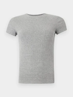T-shirt basic Weekday szary