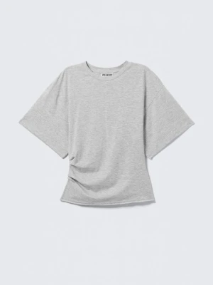 T-shirt basic Weekday szary