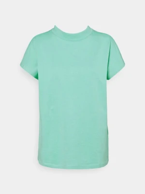 T-shirt basic Weekday turkusowy