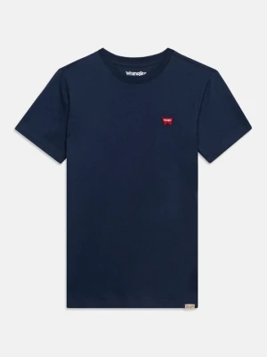 T-shirt basic Wrangler granatowy