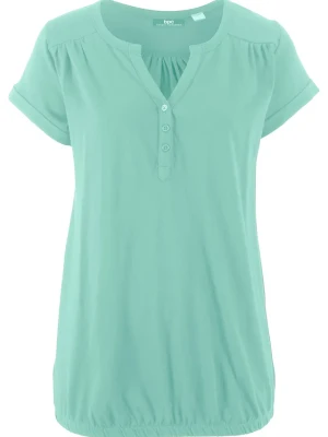 T-shirt bawełniany BonPrix zielony
