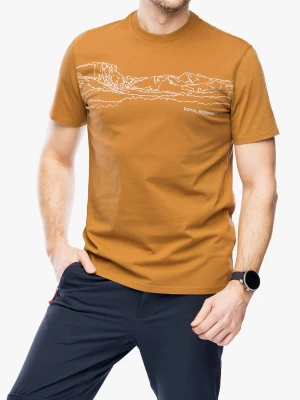 T shirt bawełniany Royal Robbins RR Graphic S/S - caramel cafe