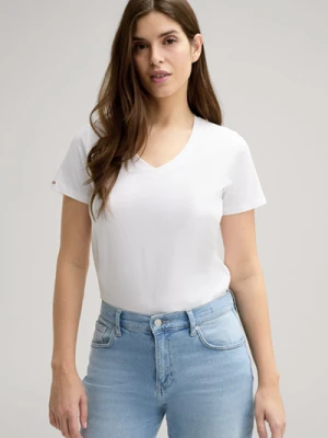 T-shirt bawełniany w kolorze białym Joop