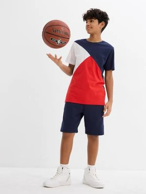 T-shirt + bermudy dresowe (2 części) z czystej bawełny organicznej bonprix