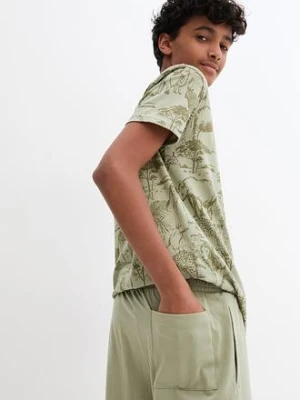 T-shirt + bermudy z bawełny organicznej (2 części) bonprix