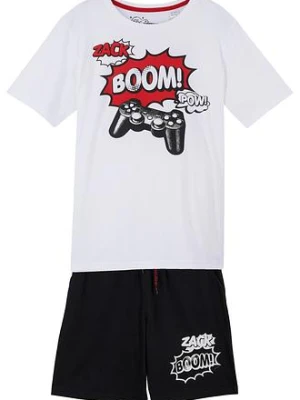 T-shirt + bermudy z dżerseju (2 części), z czystej bawełny organicznej bonprix