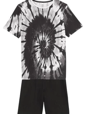 T-shirt + bermudy z dżerseju z czystej bawełny organicznej (komplet 2-cz.) BonPrix czarny