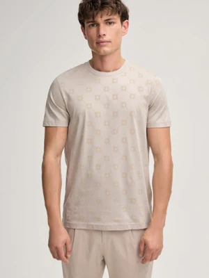 T-shirt Berno w beżowym kolorze Joop