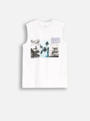 T-shirt bez rękawów COCCODRILLO