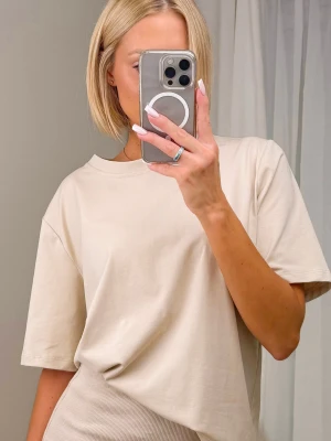 T-shirt Beżowy Casual ClothStore