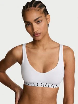 T-shirt Biustonosz bawełniany braletka Exploded Logo Victoria's Secret