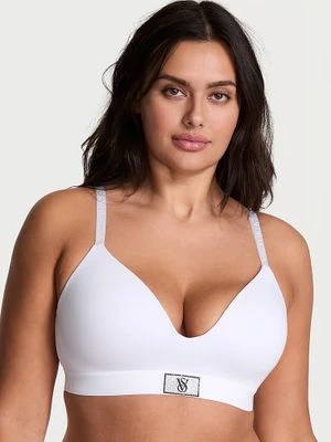 T-shirt Biustonosz lekko usztywniany bawełniany bez fiszbin Shine Patch Victoria's Secret