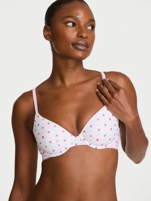 T-shirt Biustonosz lekko usztywniany bawełniany Demi Victoria's Secret
