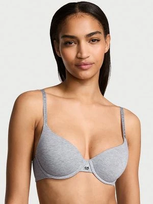 T-shirt Biustonosz lekko usztywniany bawełniany Hardware Demi Victoria's Secret
