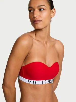T-shirt Biustonosz lekko usztywniany bez ramiączek CoolBra Victoria's Secret Czerwony