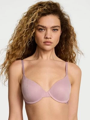 T-shirt Biustonosz lekko usztywniany Pointelle Logo Demi Victoria's Secret