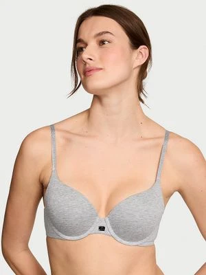 T-shirt Biustonosz push-up bawełniany Logo Hardware Perfect Shape Victoria's Secret