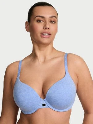 T-shirt Biustonosz push-up bawełniany Logo Hardware Perfect Shape Victoria's Secret