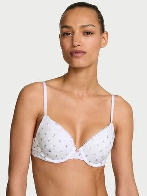 T-shirt Biustonosz push-up bawełniany Perfect Shape Shadow Stripe Victoria's Secret
