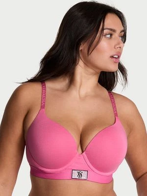 T-shirt Biustonosz push-up bawełniany Perfect Shape Shine Patch Victoria's Secret