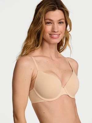 T-shirt Biustonosz push-up Perfect Shape Smooth Victoria's Secret Beżowy
