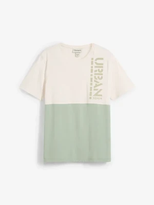 T-shirt BonPrix beżowy