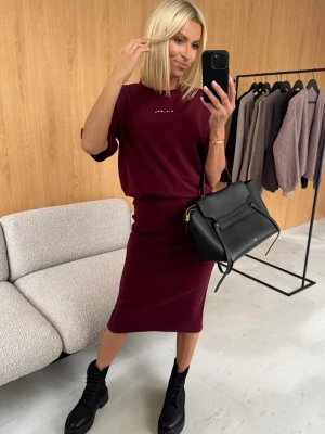 T-shirt Bordowy Minimal ClothStore