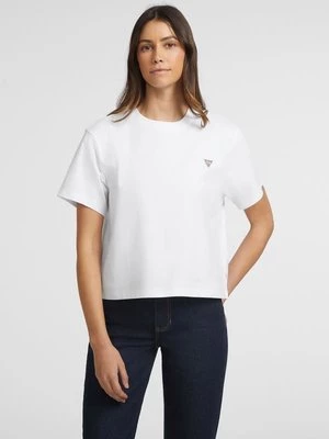 T-Shirt Boxy Z Mini Trójkątem Guess