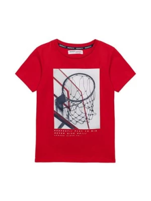 T-shirt chłopięcy bawełniany Basketball Minoti