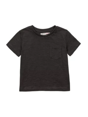 T-shirt chłopięcy bawełniany z kieszonką - czarna Minoti