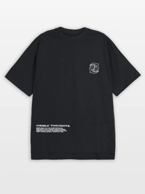 T-shirt chłopięcy loose z nadrukami z przodu Reporter