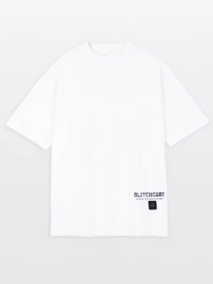 T-shirt chłopięcy loose z naszywką Reporter