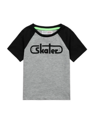 T-shirt chłopięcy szary Skater Minoti