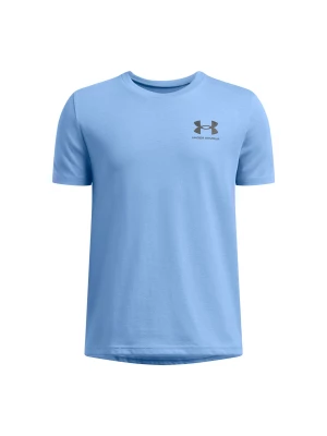 T-shirt chłopięcy Under Armour UA B Sportstyle Left Chest Ss - niebieski