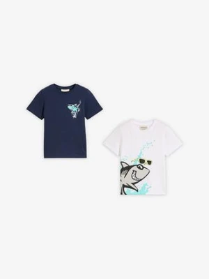 T-shirt chłopięcy z bawełny organicznej (2 szt.) bonprix