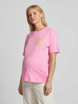 T-shirt ciążowy z nadrukiem z napisem Mamalicious