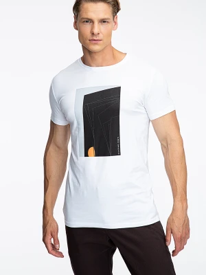 T-shirt CLAUDIO TSBS000082 Giacomo Conti bialy